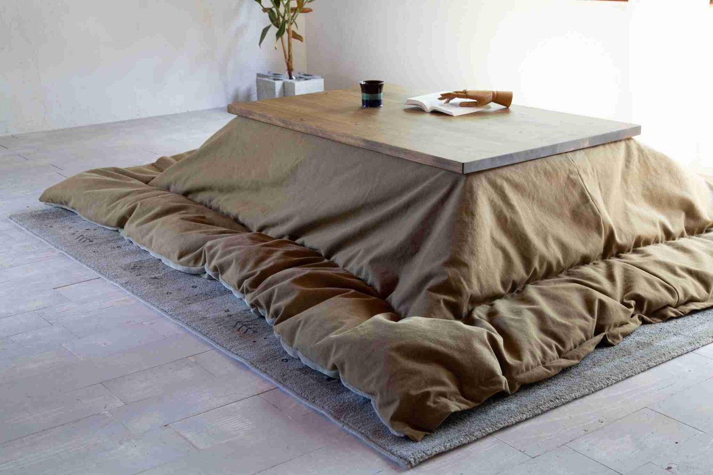 CANVAS コタツ布団 ベージュ(シーン)