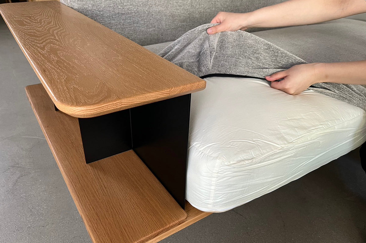 LC061 ウッドアームソファ