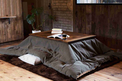 CANVAS コタツ布団 カーキ（シーン）