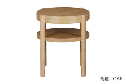 シリンダサイドテーブル（OAK）