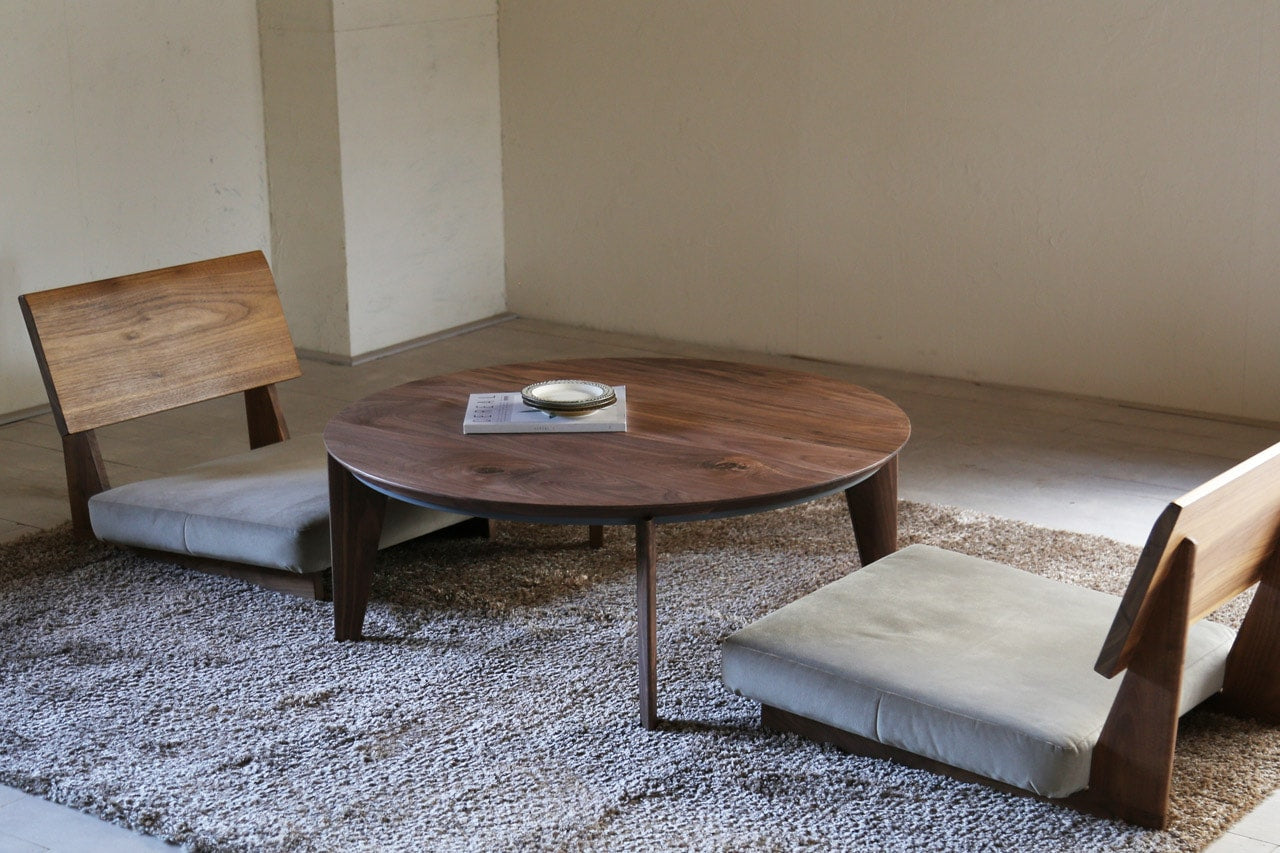 RODEA floor sofa 1P walnut（シーン）