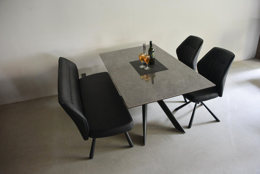 ベゼットダイニングテーブル、ダンクチェア、ダンクベンチ