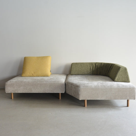 ロフコセット（ベース120cm、カウチベースL、バックレストファンクション、ロングクッション）