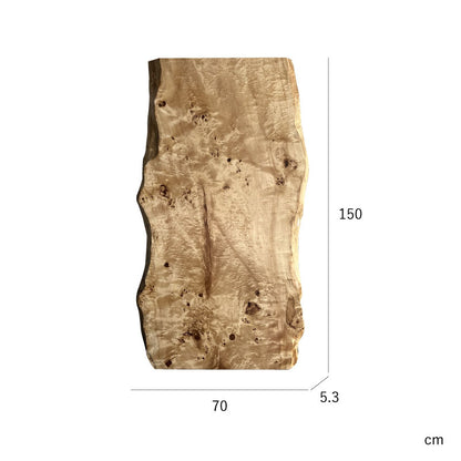 ポプラ一枚板　サイズ表記画像