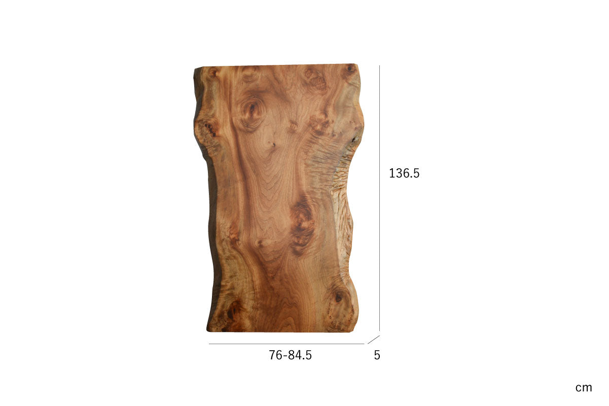 楠一枚板（サイズ表記画像）