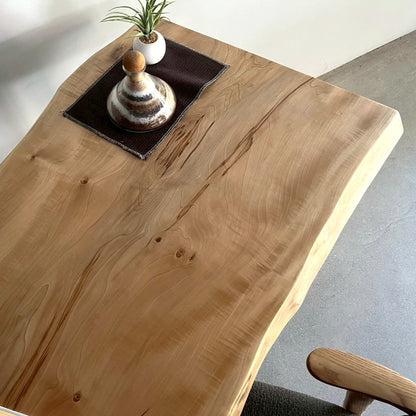 栃一枚板59498（天板のアップ）