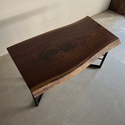 ウォールナット一枚板　上からの写真